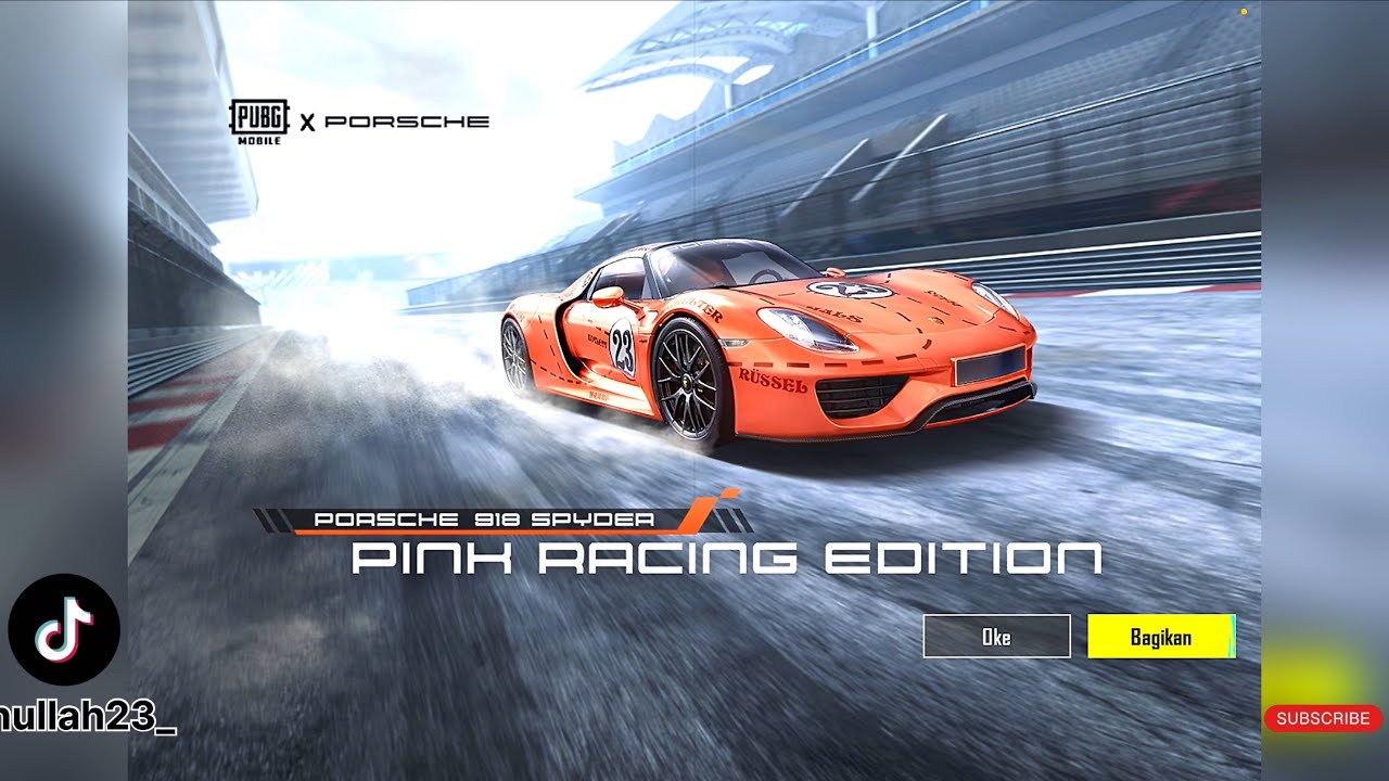 GATCHA PORSCHE PINK RACING GILA HABIS 30+++ UC😭‼️PUBG MOBILE INDONESIA