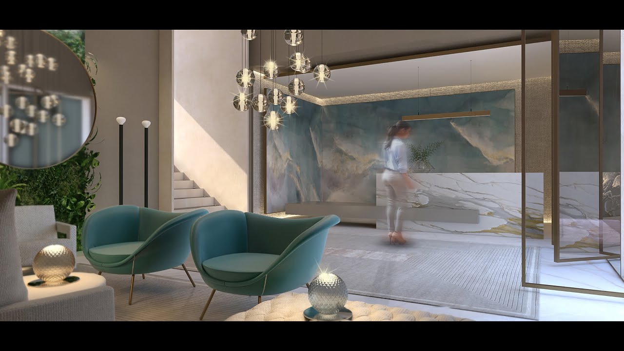 Hotel Lobby Lighting design and Iterior design Concept