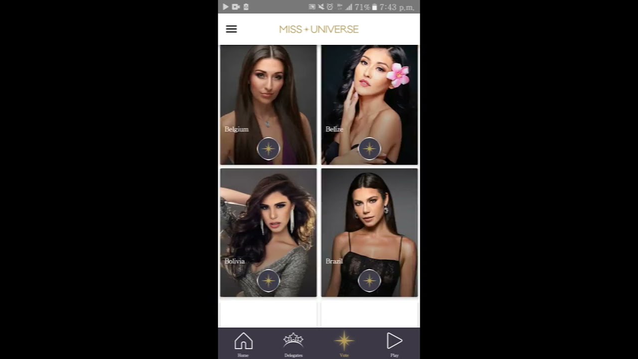 MISS UNIVERSE 2020 ONLINE VOTING