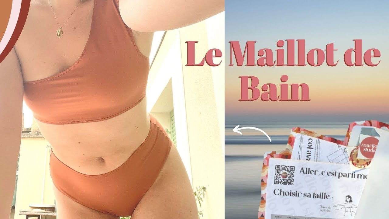 COMMENT  COUDRE TON MAILLOT DE BAIN DEUX PIÈCES - TUTO COUTURE FACILE POUR DÉBUTANT I MARILOU STUDIO