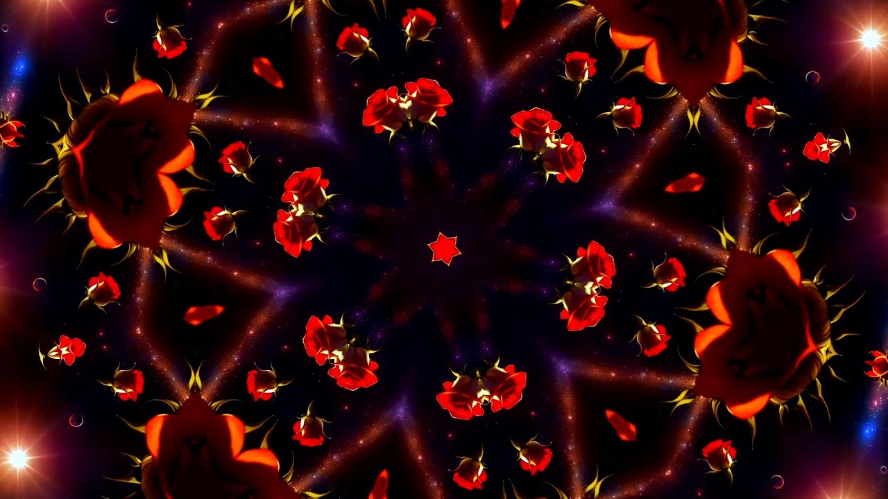 Copyright Free Video Background Visuals (Loop) - Kaleidoscope Abstract Wallpaper Color Screensaver