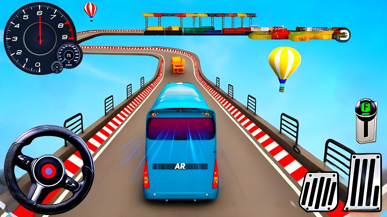 Impossible Bus Mega Ramp Racing - Bus Stunt Simulator 2025 - Android Gameplay #1