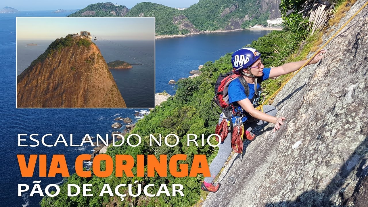 Escalando o Pão de Açúcar (396m) no Rio pela Via Coringa (IV grau)