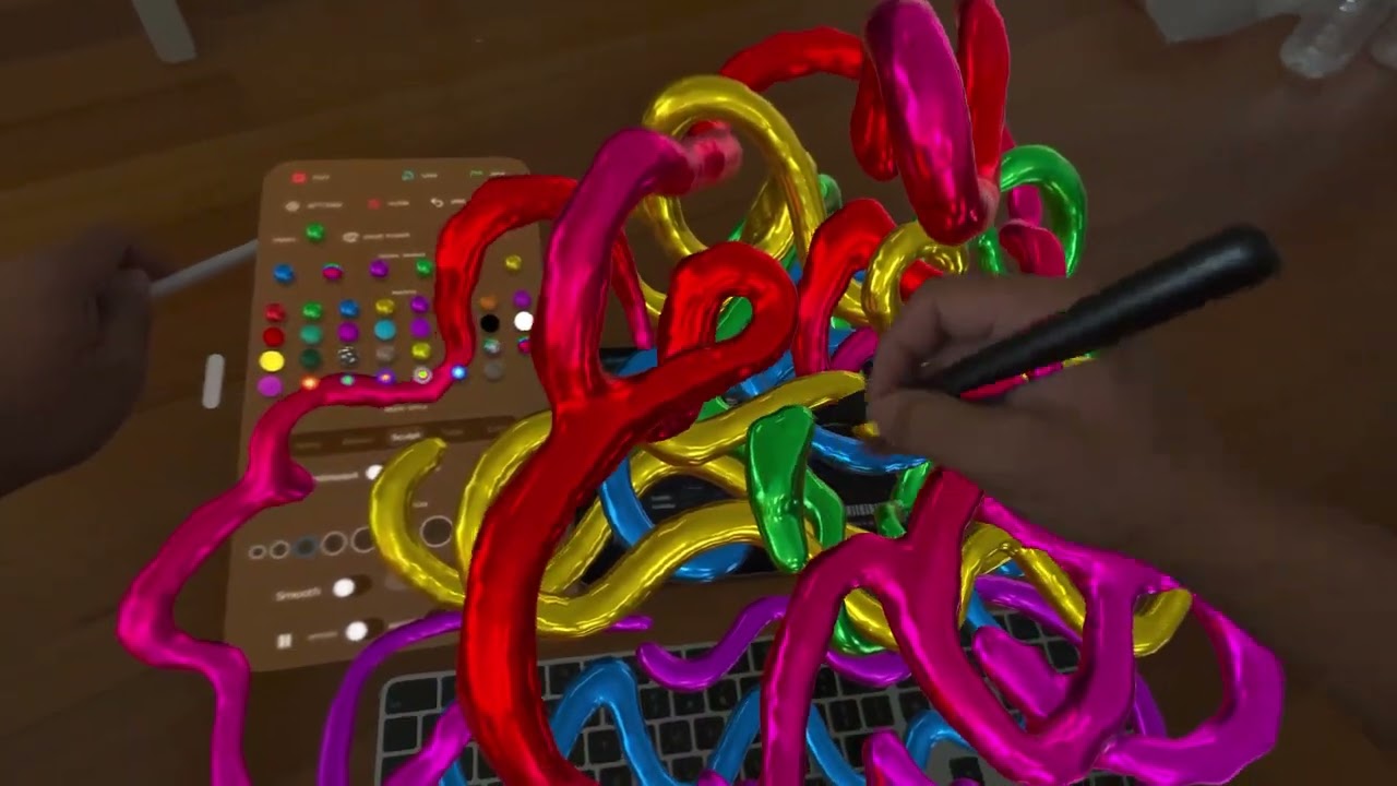 Apple Vision Pro doodle X Music Mouse experiment