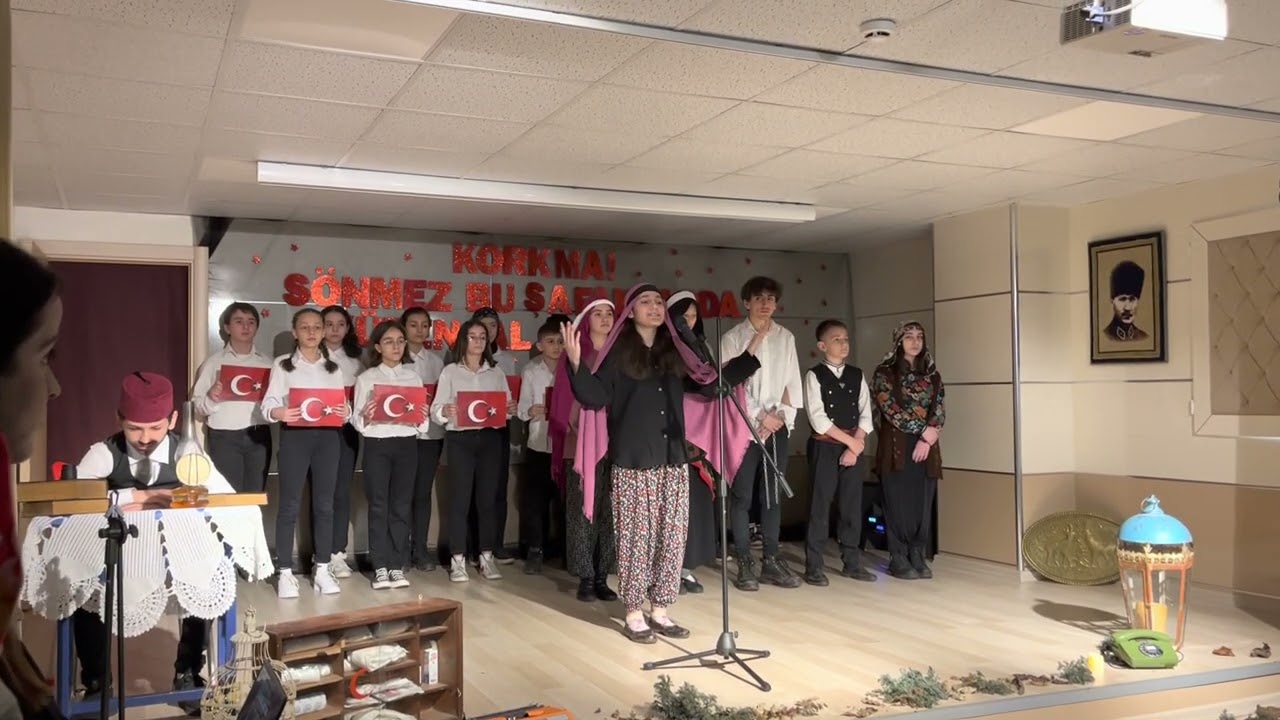 PAZAR AHMET TAHTAKILIÇ ORTAOKULU 12 MART GÖSTERİSİ