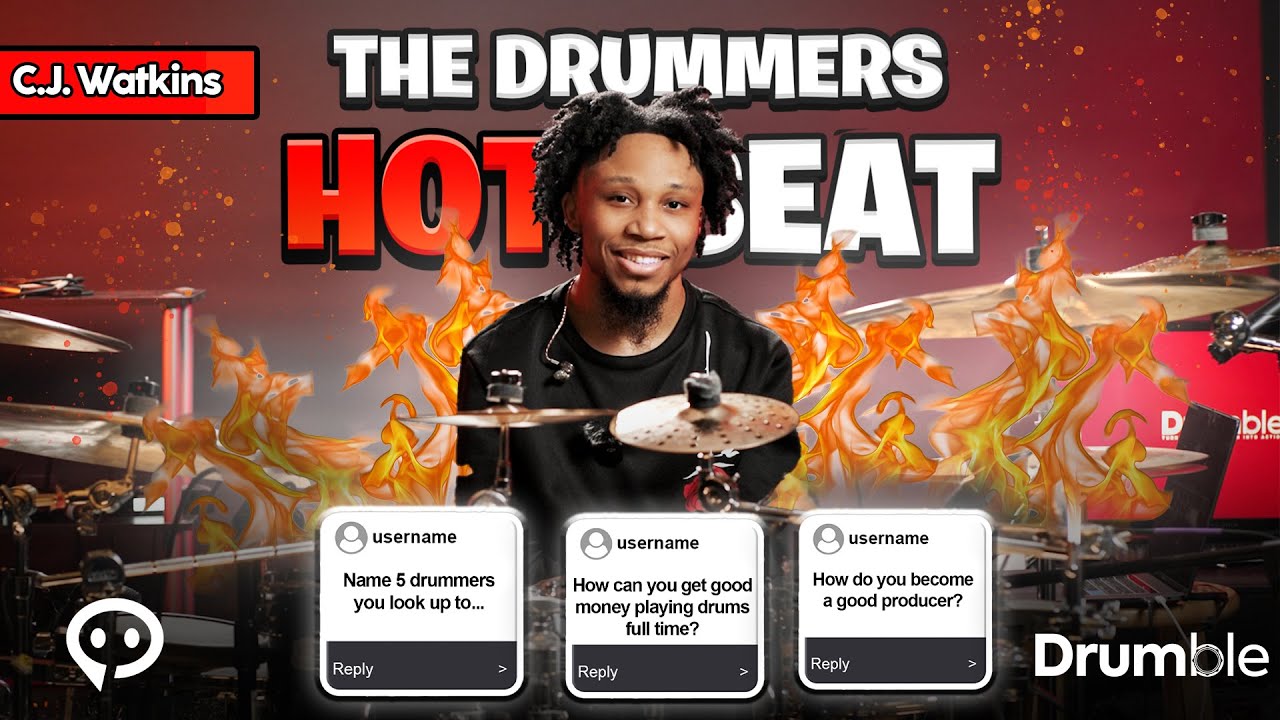 How Do I Become A Good Producer? | Drummers Hot Seat Ft. C.J. Watkins