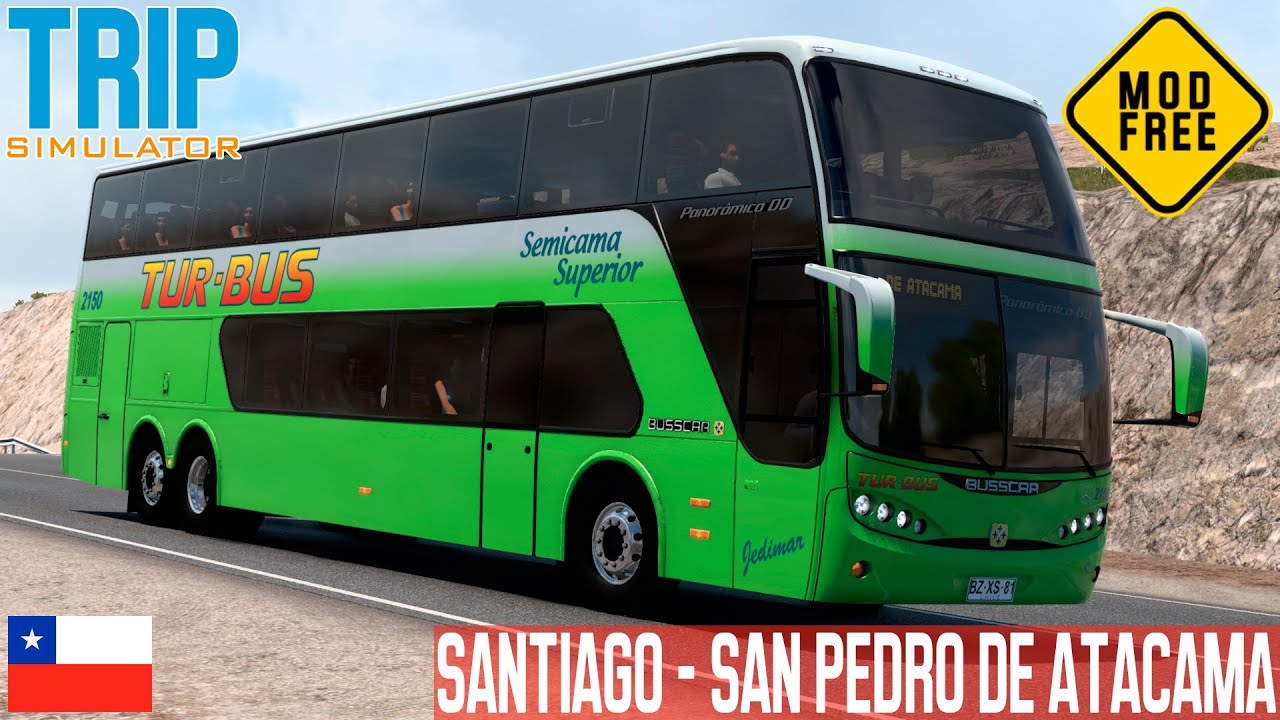 ETS 2 / EAA 1.44 / Santiago - San Pedro de Atacama / Busscar Panoramico DD / Tur - Bus