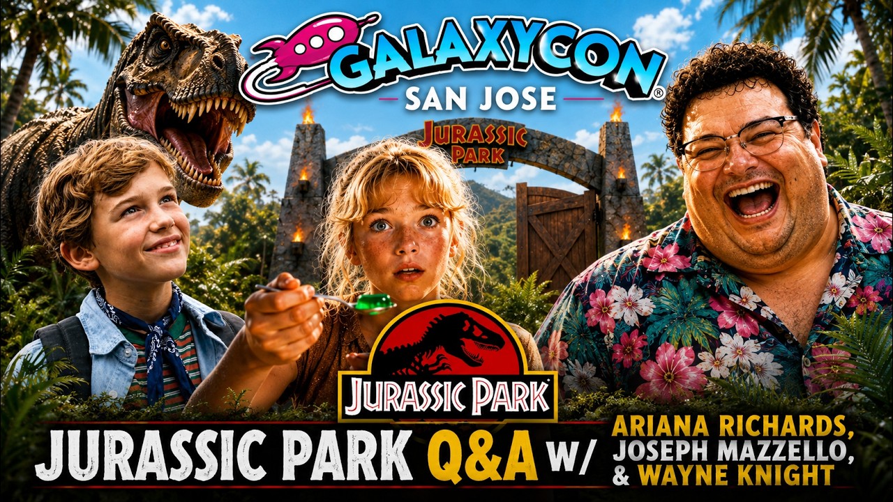 Jurassic Park Q&A - Ariana Richards, Joseph Mazzello, Wayne Knight &mdash; GalaxyCon San Jose 2026