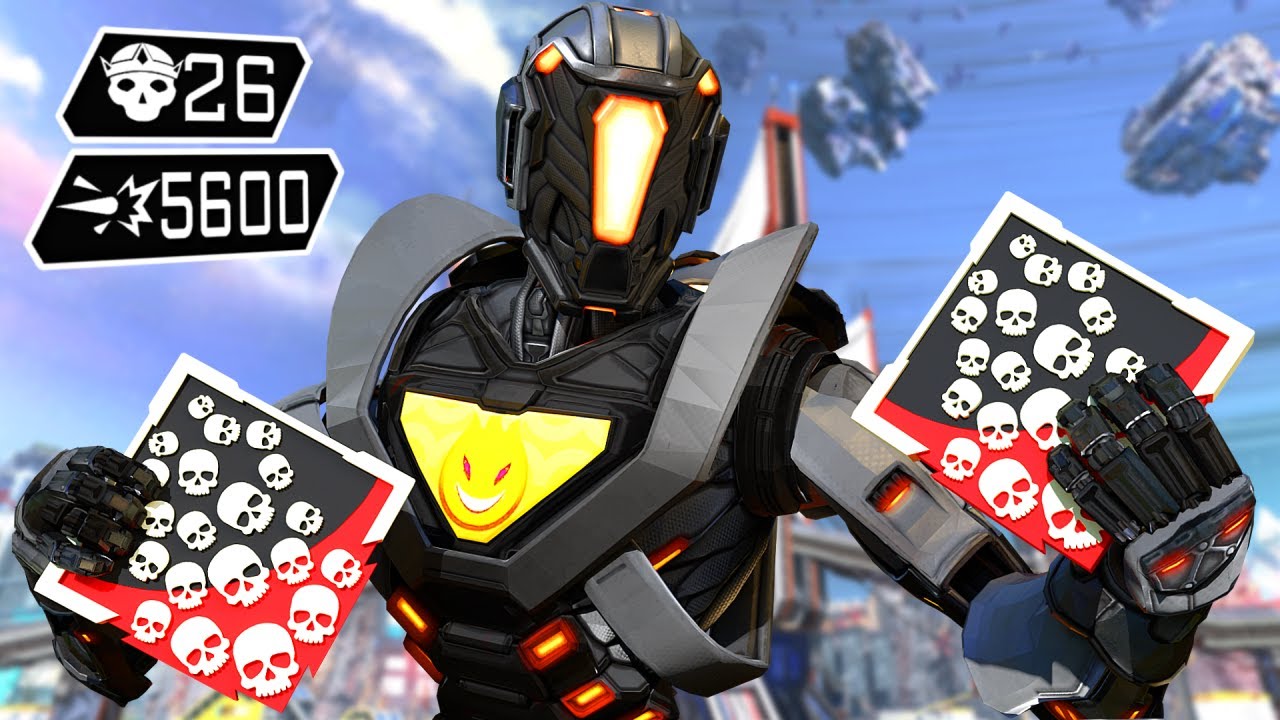 SUPER PATHFINDER 26 KILLS & 5600 DAMAGE GAME (Apex Legends Gameplay)