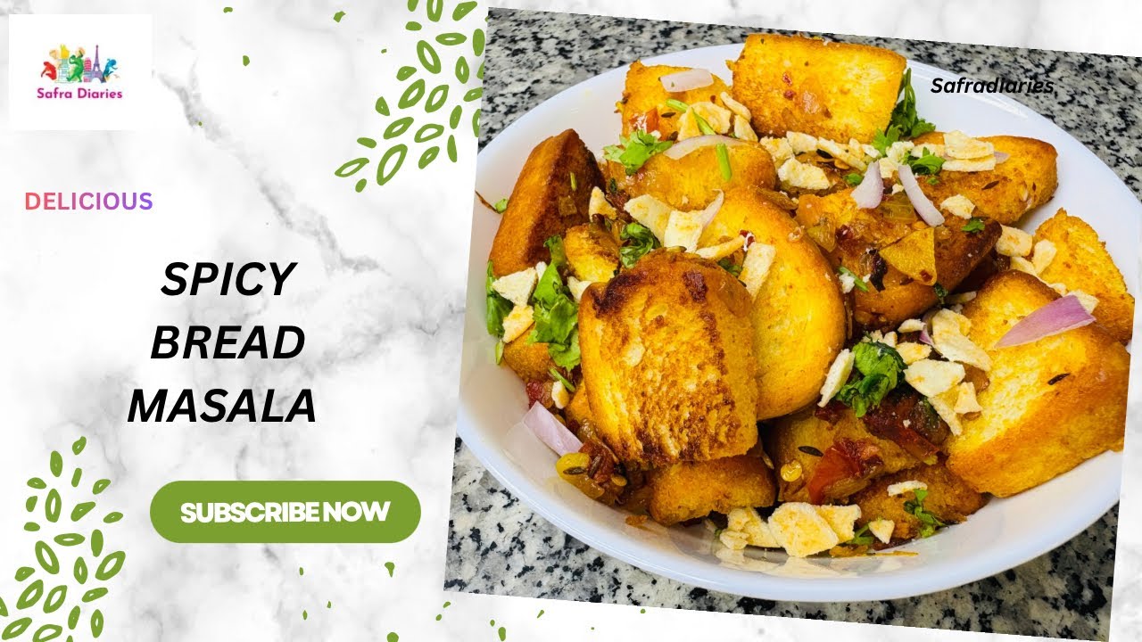 10 Minutes Bread Masala Street Style-So Tasty You’ll Make It Every Day | Evening Snack |Safradiaries
