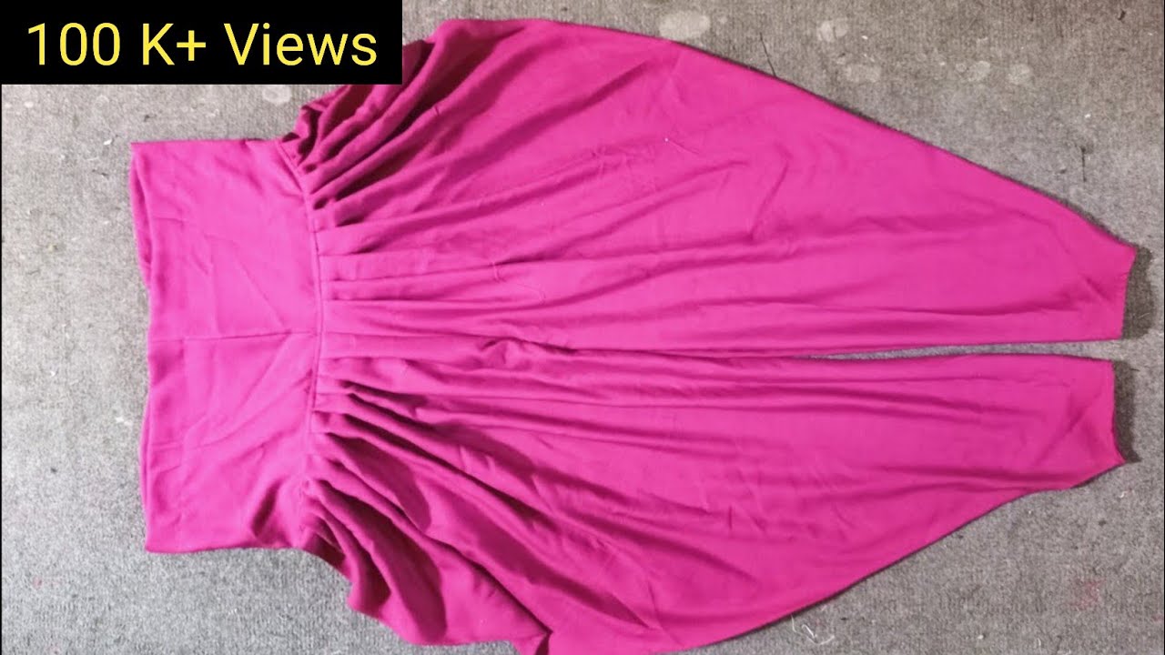 How to cut samosa salwar | samosa salwar cutting and stitching | dhoti salwar banane ka tarika