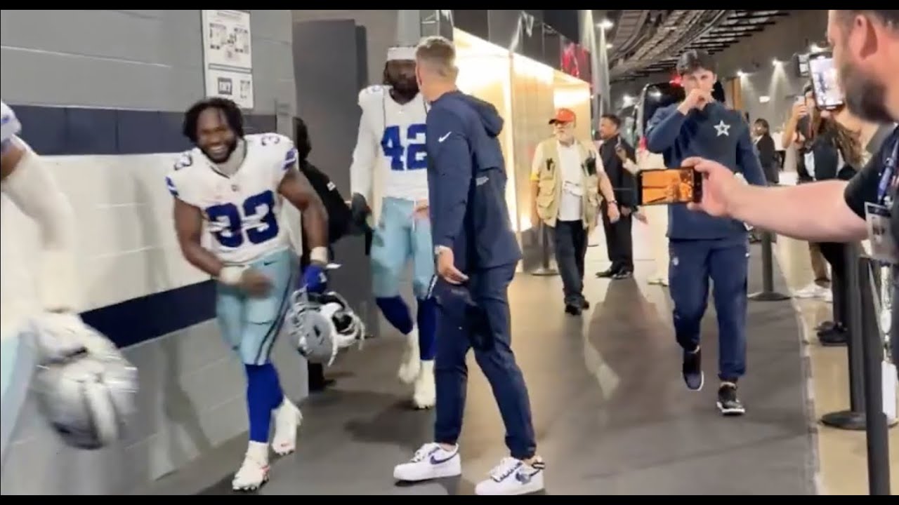 Watch Cowboys players celebrate huge comeback win over Eagles 24- 21