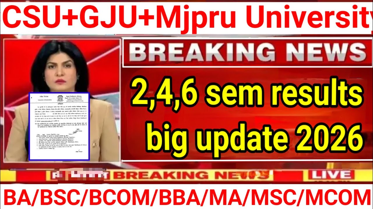 🔥Mjpru 2,4,6 Sem Result Big Update 2026|| Mjpru results latest news today 2026