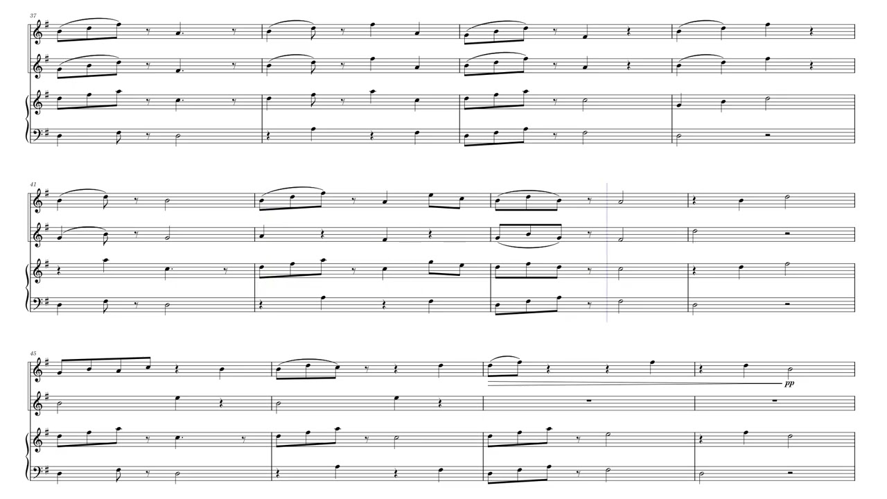 Strange Ultra Violet - for Violin Duo and Piano by Pete (White Rabbit) Meisinger