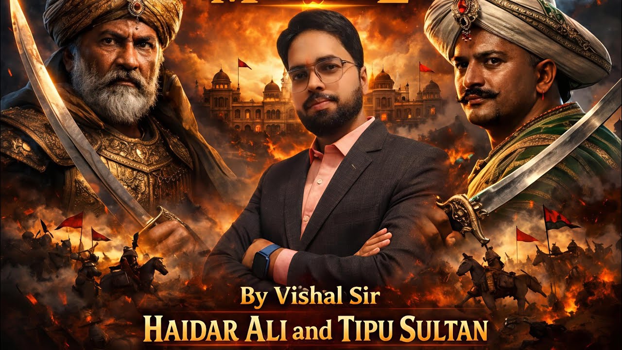 मैसूर युद्ध 🔥Hyder Ali & Tipu SultanUPSC | SSC | CGPSCICGVYPAM by vishal sir