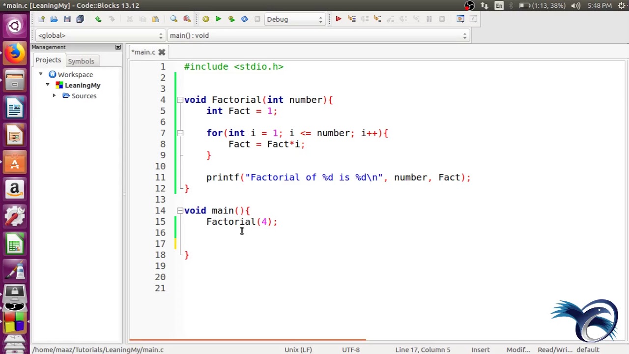 Function that returns value C Language (Urdu | Hindi) Part 50