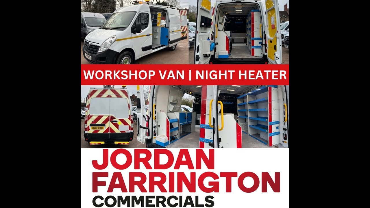 2018 VAUXHALL MOVANO L2H2 WORKSHOP VAN WHICH HAS COME DIRECT FROM SCOTTISH POWER - WALK AROUND