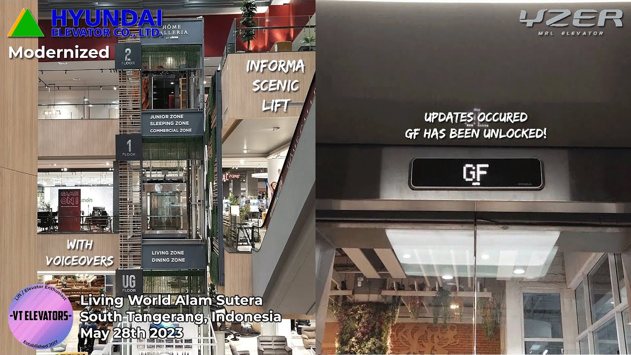 Update on Modernized Hyundai MRL Scenic Lift - Informa Living World Alam Sutera, South Tangerang