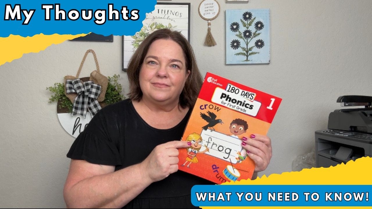 180 Days Phonics for First Grade Review | Daily First Grade Reading Practice Workbook