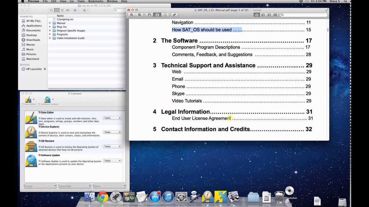 SAT Operating System (SAT_OS) for TI-89 Titanium - Mac OS Installation Tutorial
