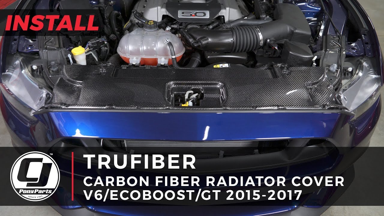 2015-2017 Mustang Install: Trufiber Carbon Fiber Radiator Cover