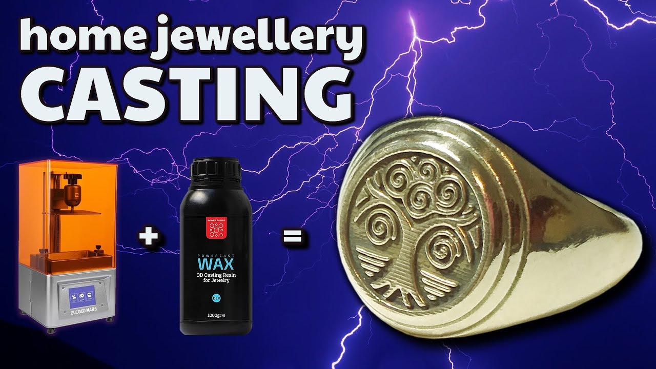 Using & Reviewing POWERCAST WAX castable resin with an Elegoo Mars - detailed home casting by VOGMAN