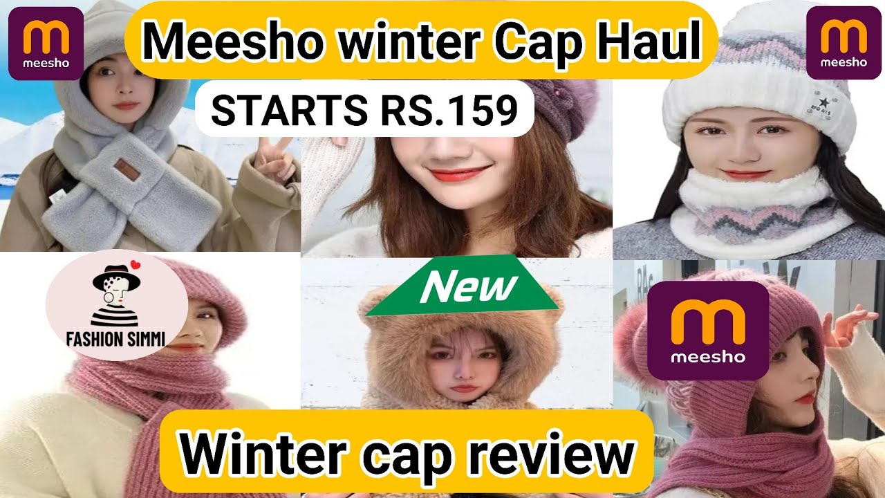 Winter cap from meesho | Meesho winter cap haul | winter cap collection | cap haul under 300 #meesho