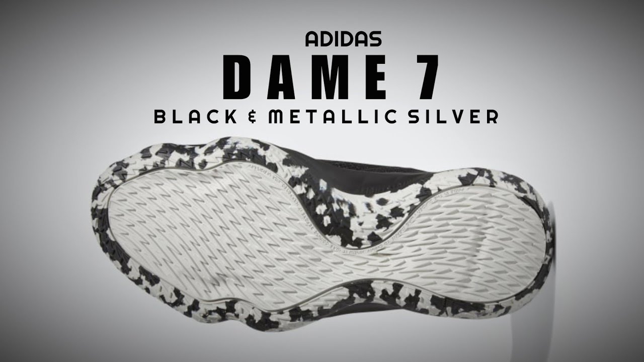 ADIDAS Dame 7 &mdash; BLACK METALLIC SILVER