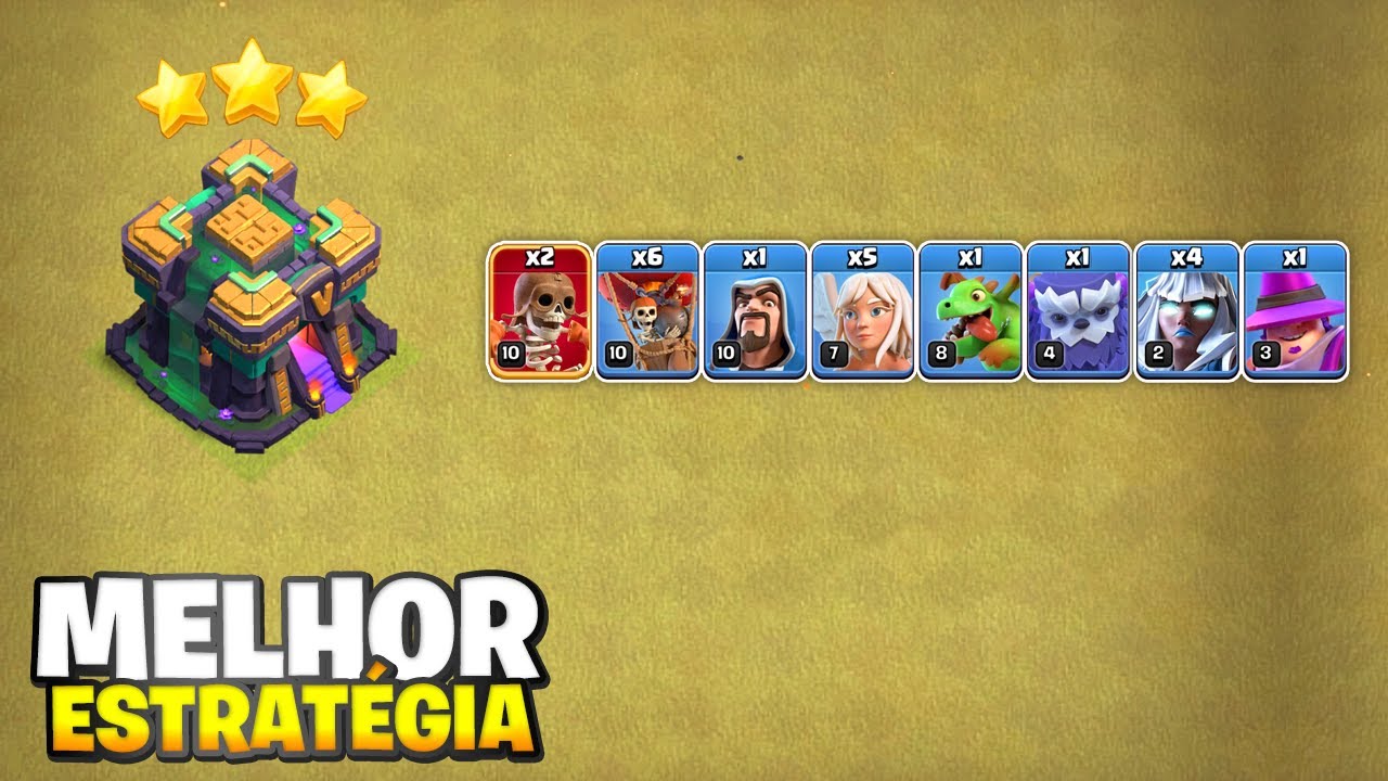 A MELHOR ESTRATÉGIA DE GUERRA PARA CV14 DE TODOS OS TEMPOS NO CLASH OF CLANS!