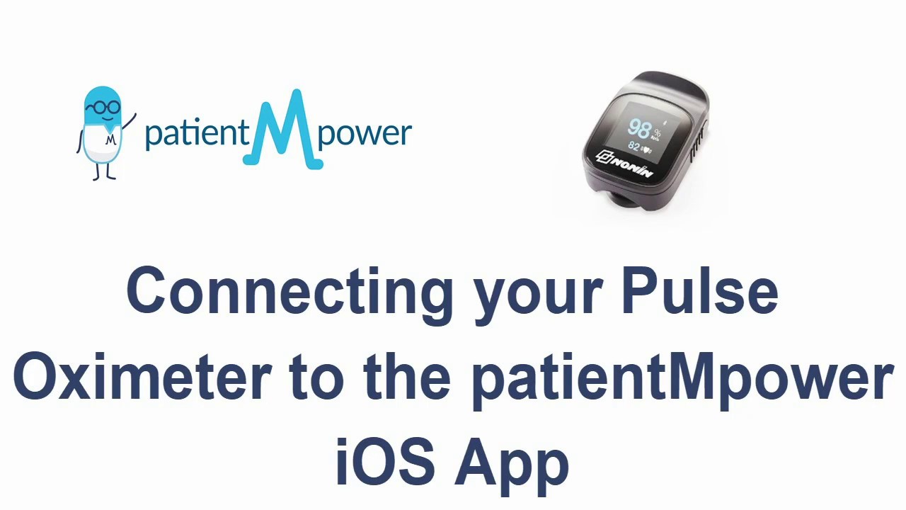 Connecting the pulse oximeter with the iOS patientMpower app