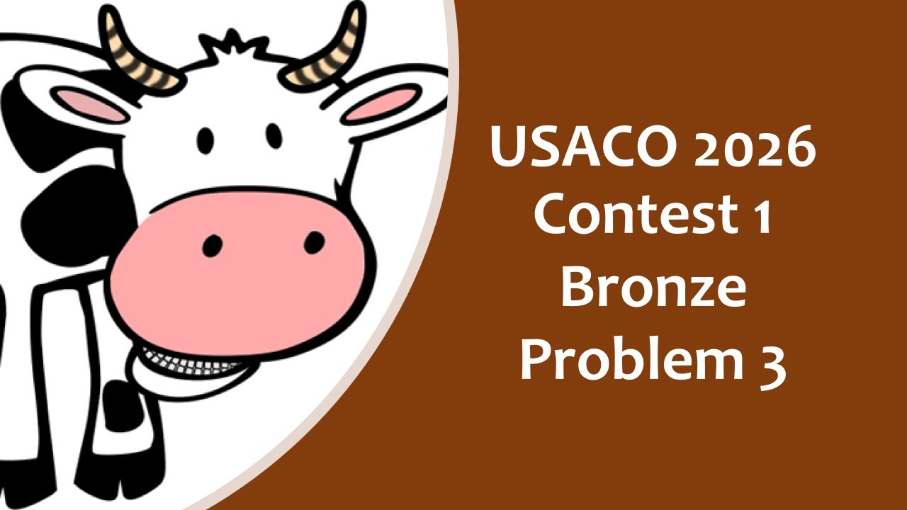 USACO Contest 1 2026 Bronze problem 3: Photoshoot