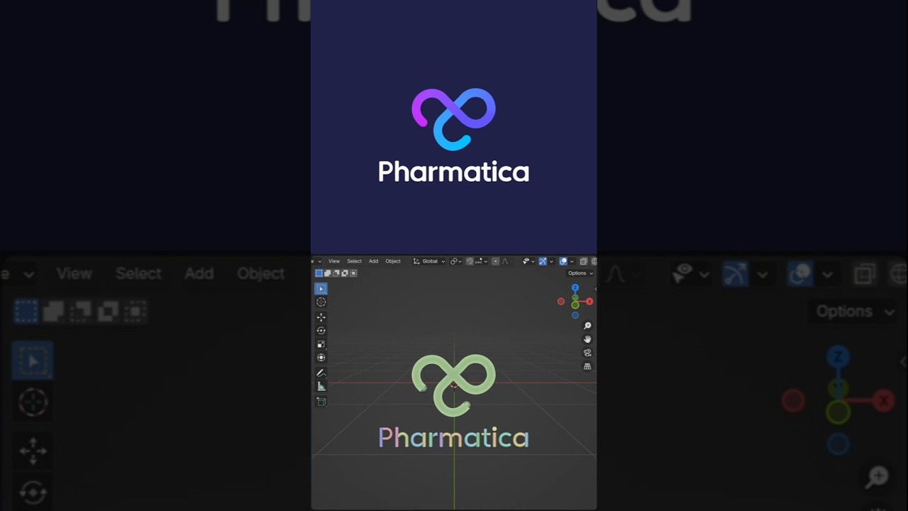 #blender #animation #3d Logo designed by @Hofydesign