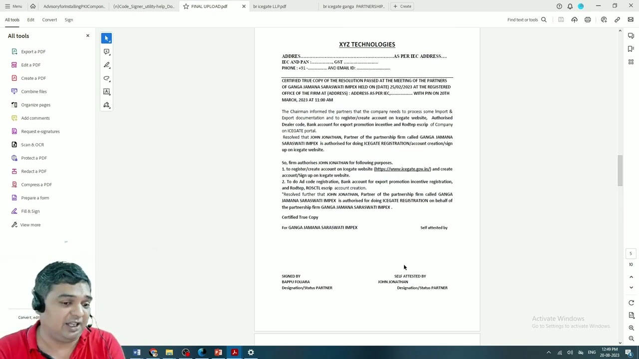 AD CODE REGISTRATION FULL PROCESS