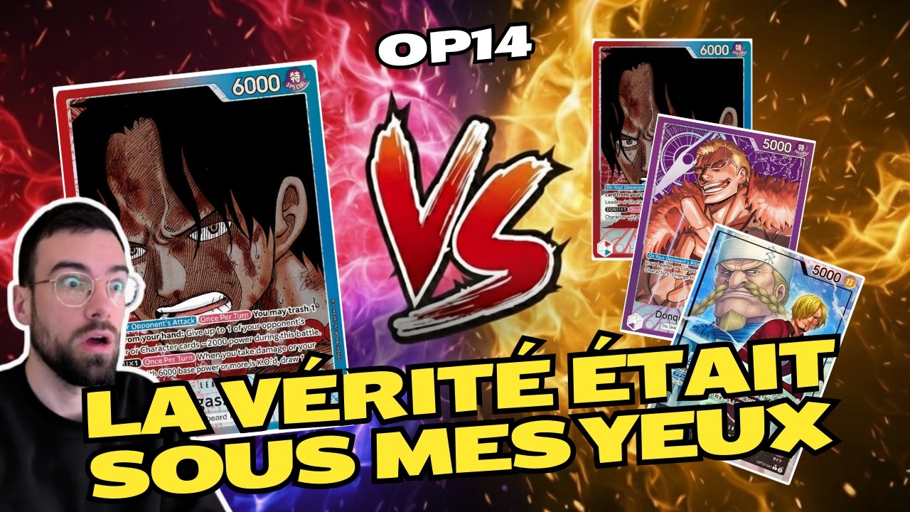 RU Ace VS Ace VS Doflamingo VS UP Sanji | OP14 Gameplay POV | One Piece TCG FR