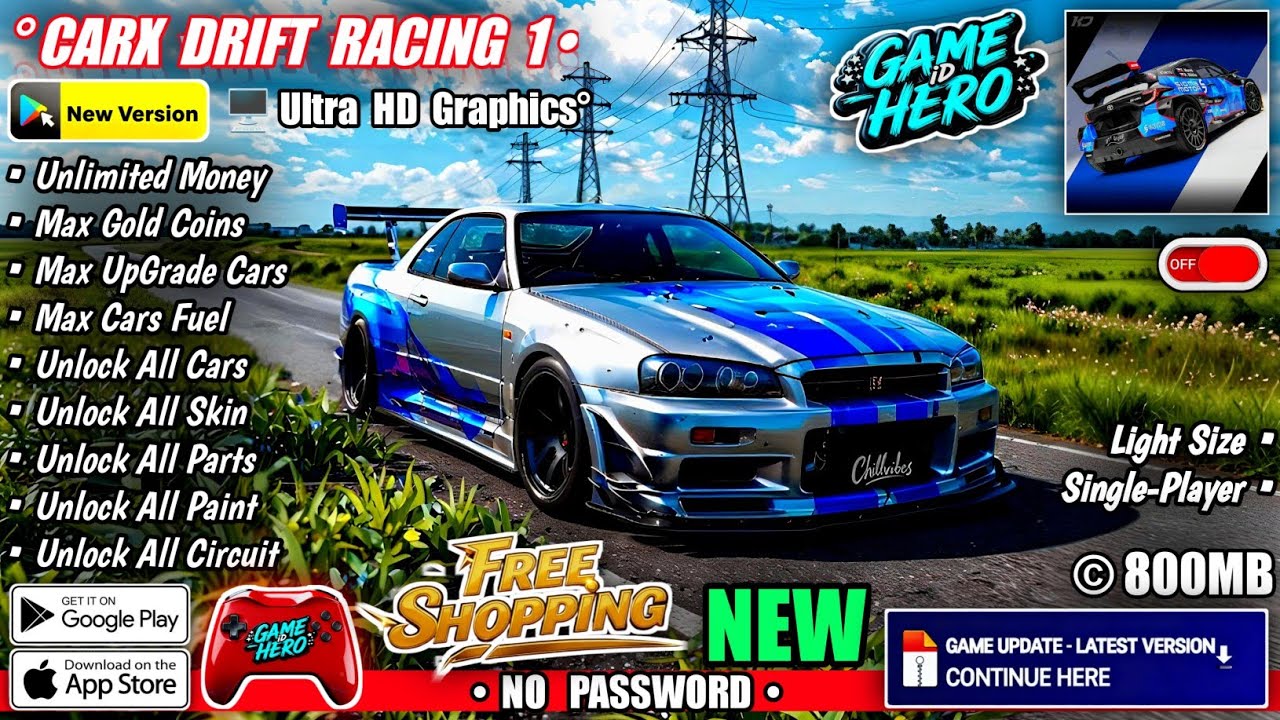 CarX Drift Racing Mod Apk 1.16.2 || Free Shopping, Unlock All Cars & Unlimited Money || HD Graphics
