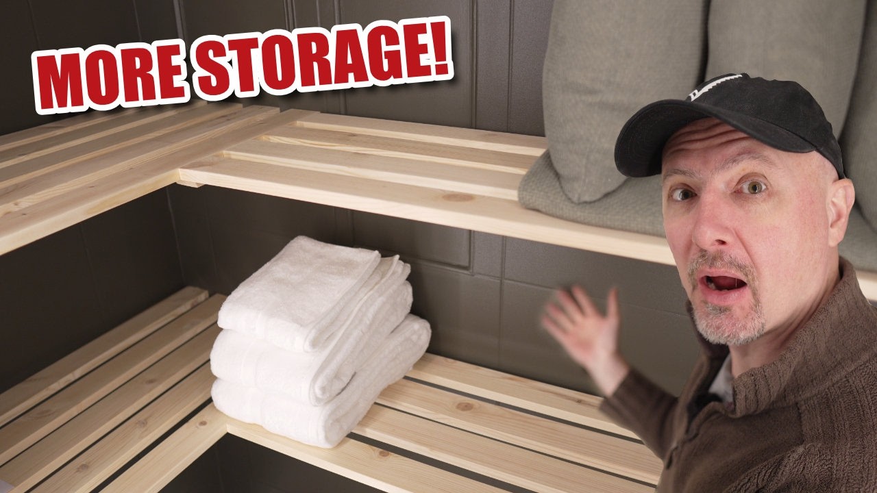 How to build linen cupboard shelves