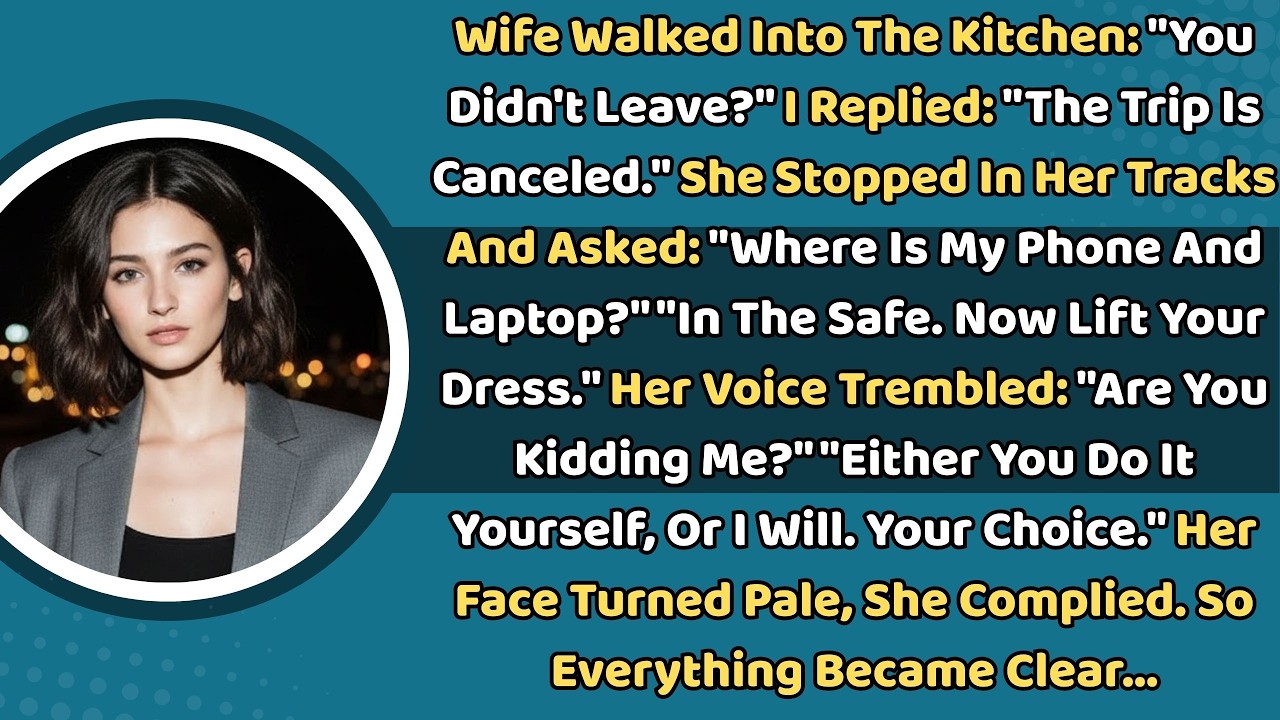 Wife Walked Into The Kitchen: “You Didn’t Leave?” I Replied: “The Trip Is Canceled.” She Stopped..
