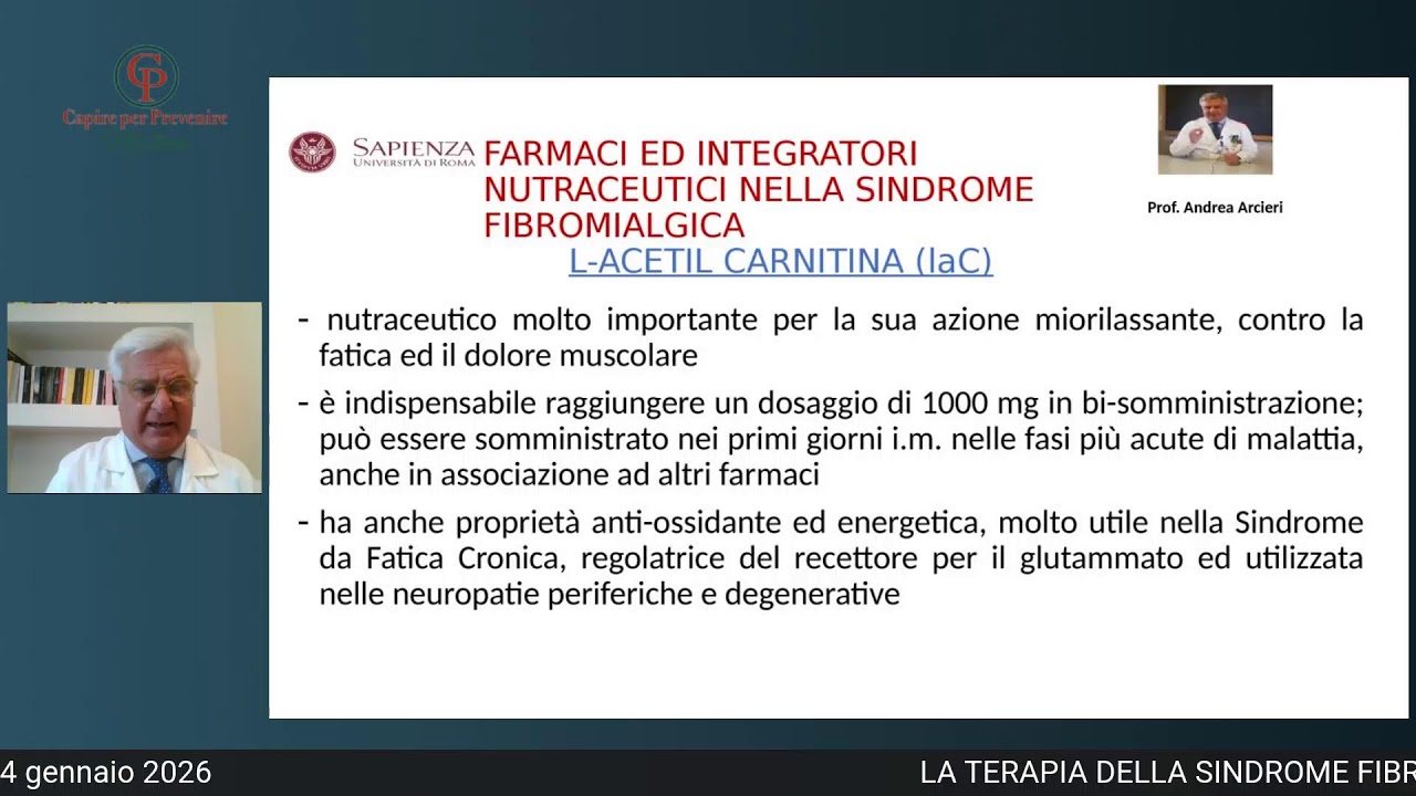 LA TERAPIA DELLA SINDROME FIBROMIALGICA - PUNTATA DEL 13 GENNAIO 2026