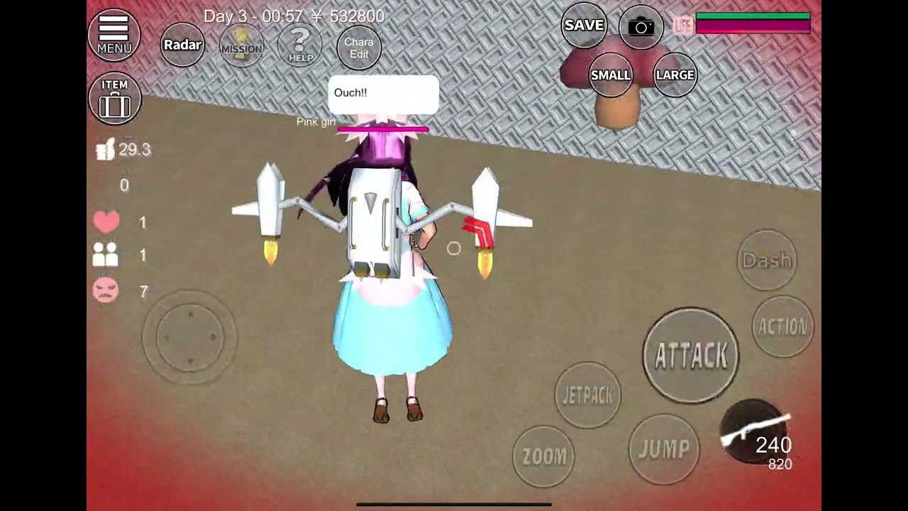 Killing many enemies in sakura school simulator