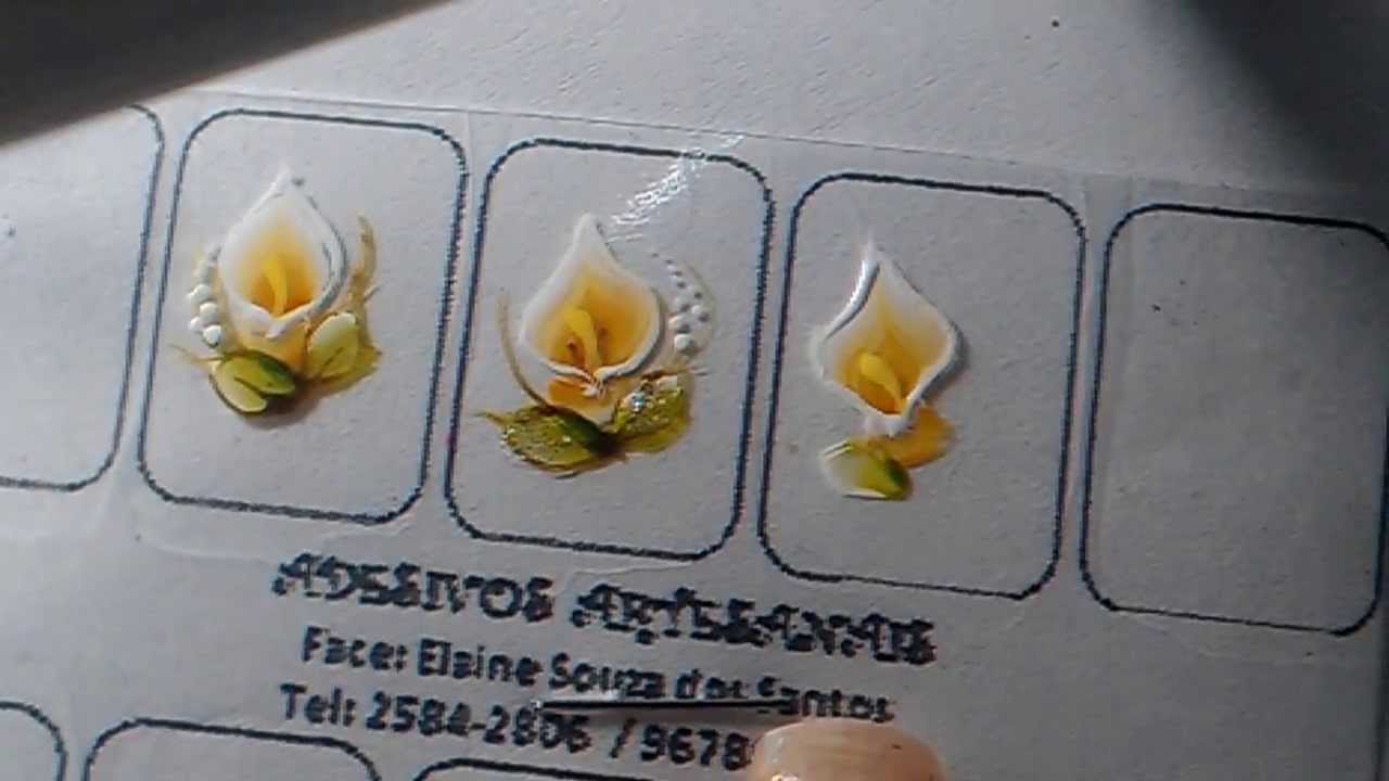 Passo a passo de flor em Carga Dupla(Copo de Leite)