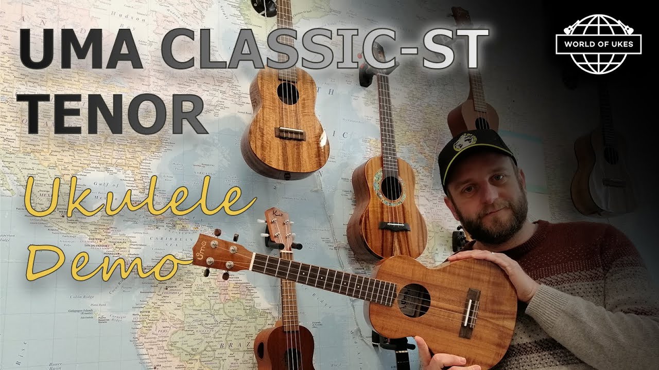Uma Classic-ST All Solid Acacia Tenor Ukulele Demo
