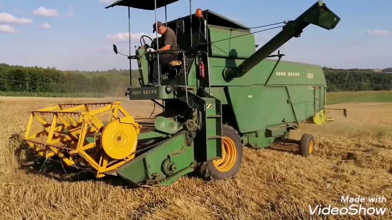 Żniwa 2020 John Deere 430 pszenica małopolska