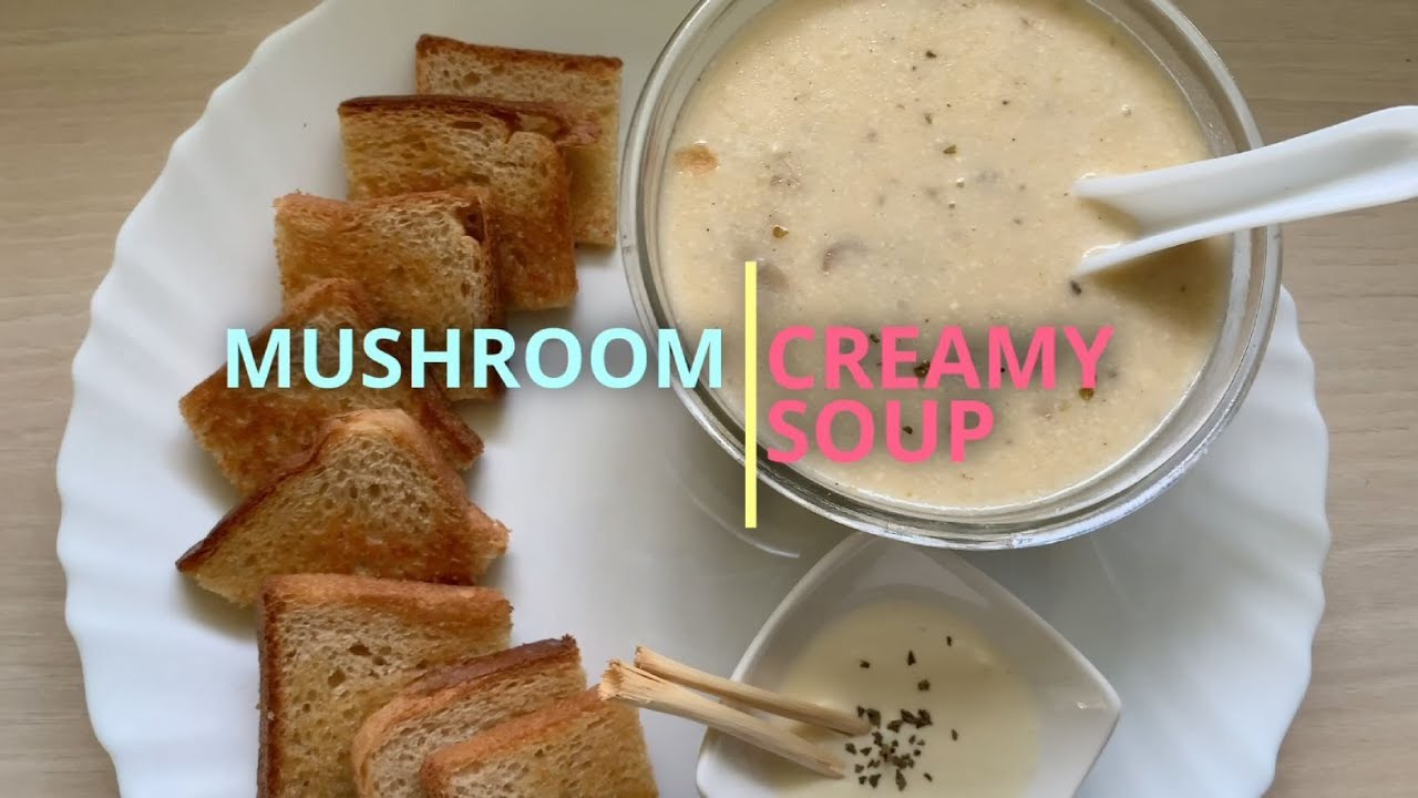 Mushroom Creamy Soup Recipe in Tamil | Kalan soup in tamil | How to make Mushroom creamy soup