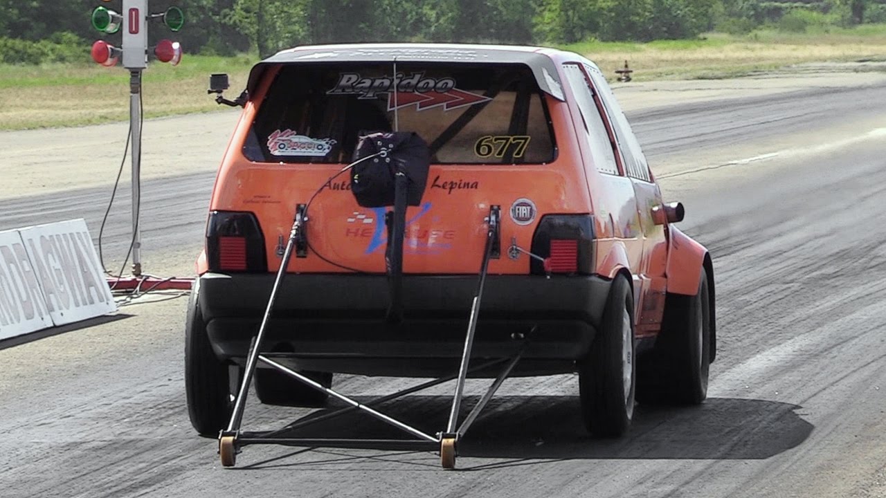 9-Seconds 600hp Fiat Uno Turbo 1/4 Mile Accelerations!!