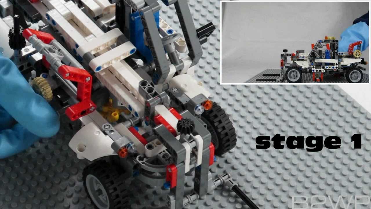 Lego Technic Set 8071 model B (Telehandler) review
