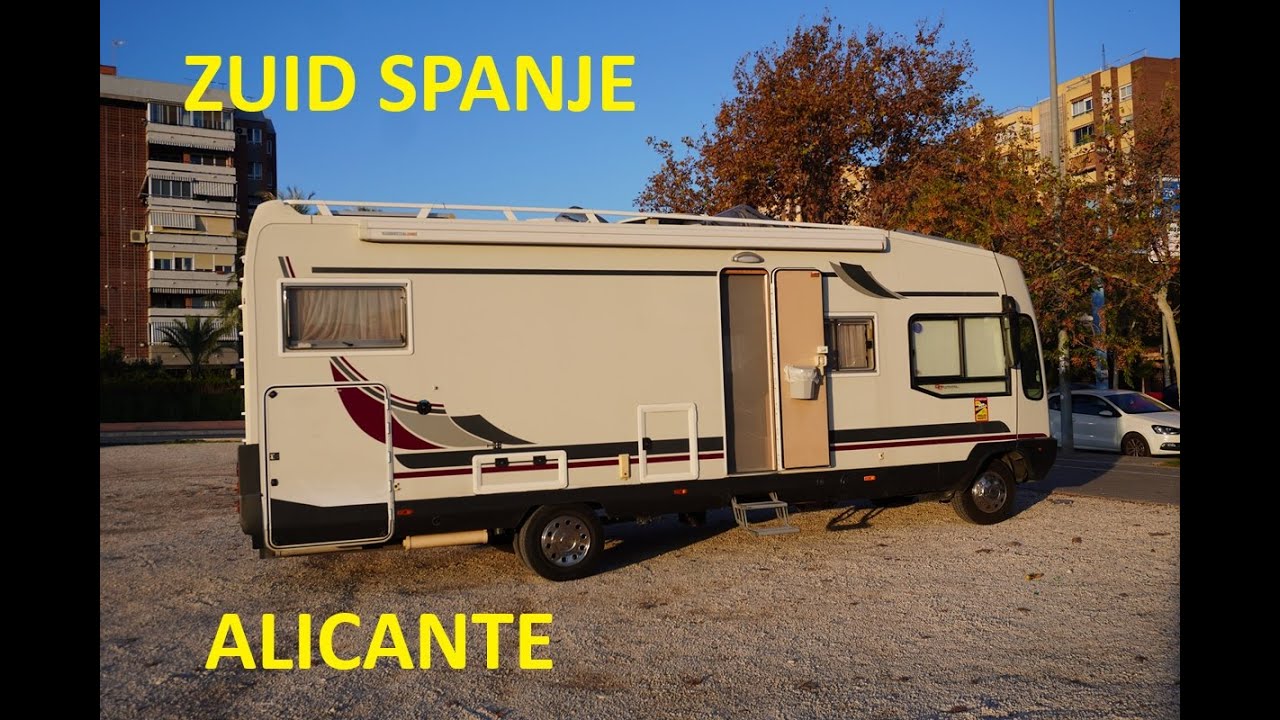 Met de camper vanuit de camperstaanplaats in Cartagena naar Alicante in Spanje.