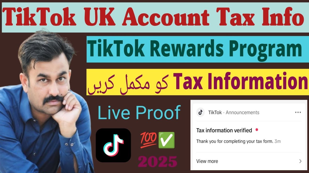 TikTok Tax Information Submit | Tiktok UK Tax Information Fill 2025