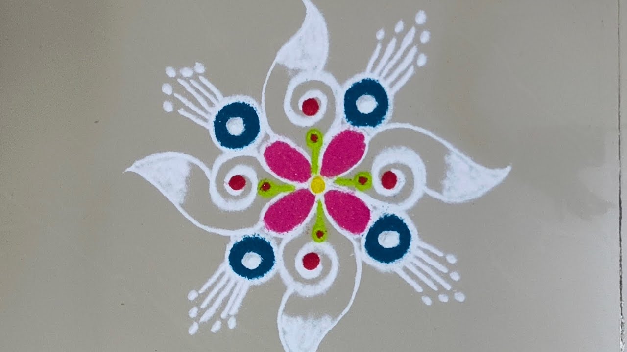 Daily Rangoli Design for Home | #rangoli #indianrangole 