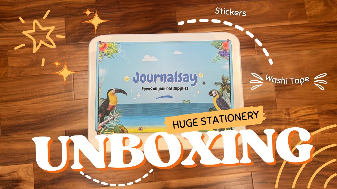 Cozy Stationery Unboxing ✨ JournalSay Haul with Stickers, Washi & Journaling Goodies