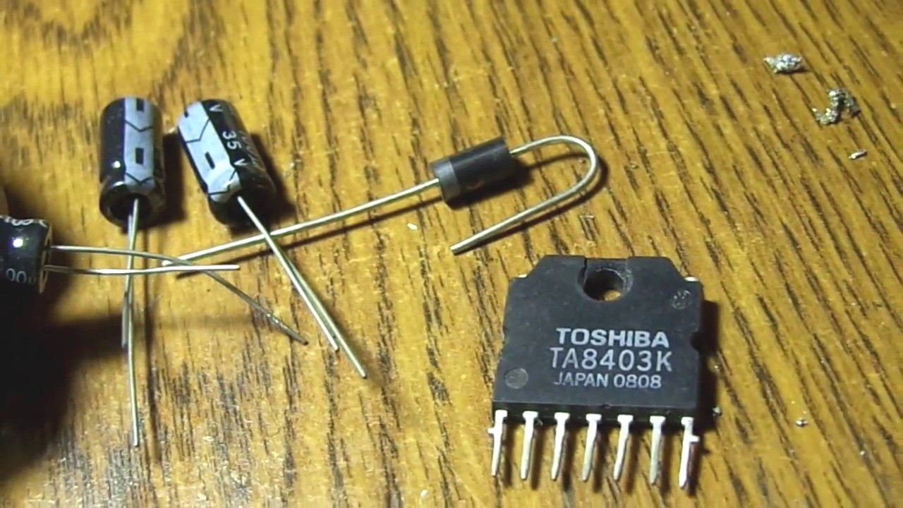 Ремонт телевизора AIWA  TV-C141KER. Горизонтальная полоса. Курсы телемастеров.